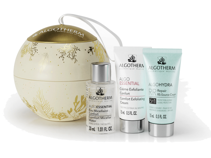 soins visage Algotherm boule de Noël